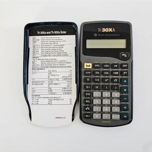 Texas Instruments TI-30Xa Battery Operated Scientific SAT ACT AP Exam Calculator